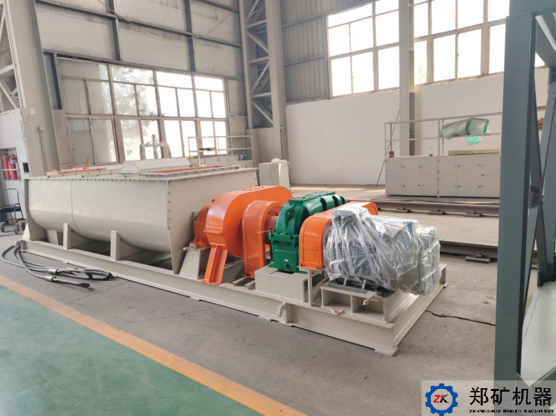 太原污泥制有機肥項目雙軸攪拌機單機設備